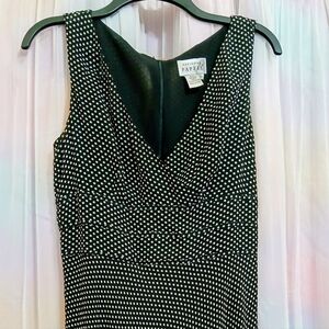 Black and White Polkadot Sleeveless Dress